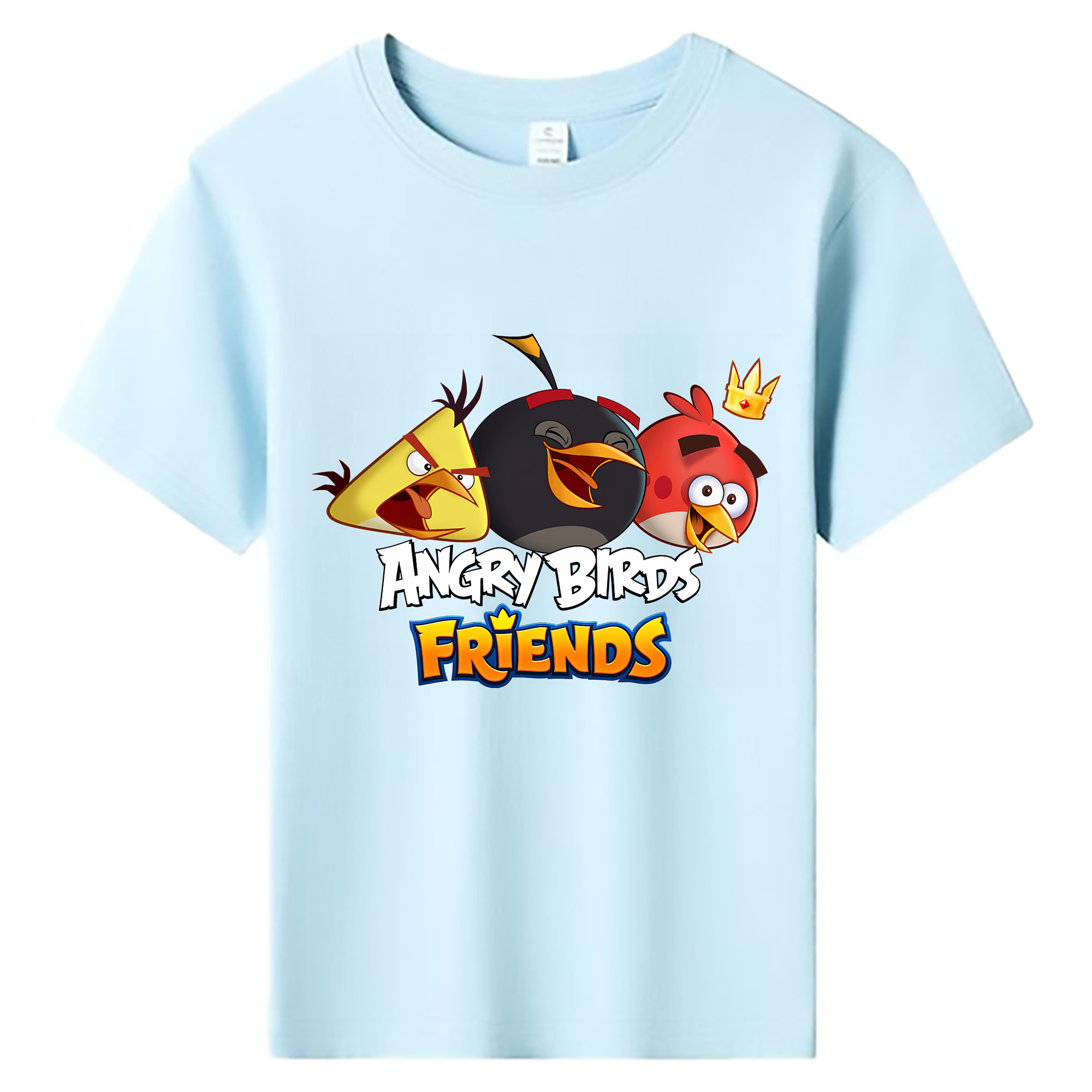 （画像用） Angry Birds アングリーバード 綿100％キッズTシャツ（フロントプリント）